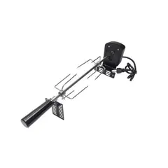 GENERICO - Motor Spiedo 15 Kg Espada + Tenedores Y Soportes Quincho