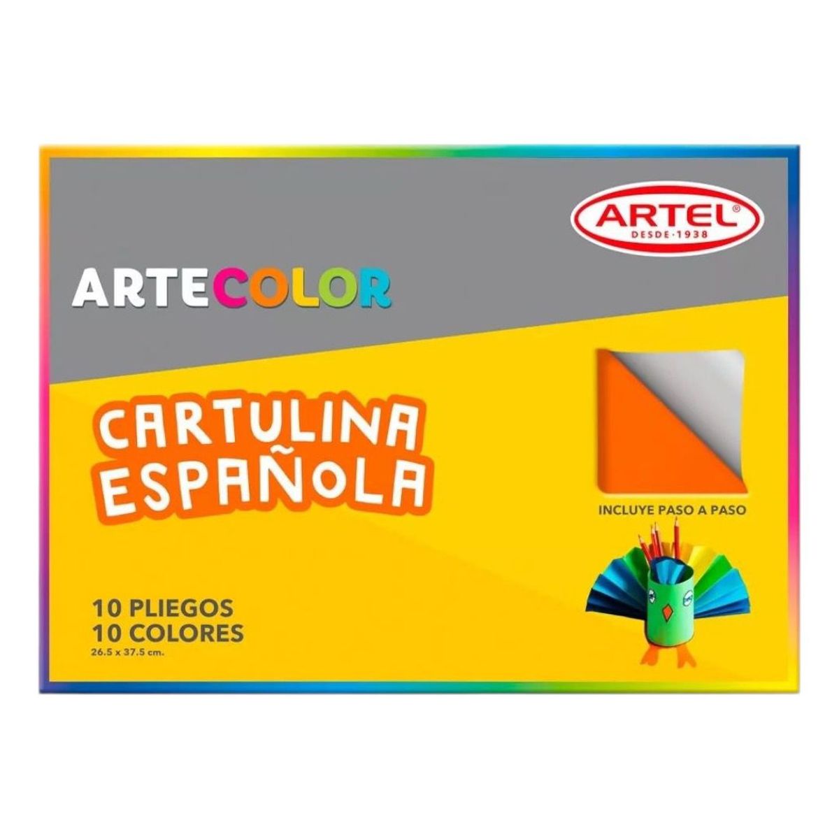 ARTEL - Cartulina Española Artecolor 10 Hojas.
