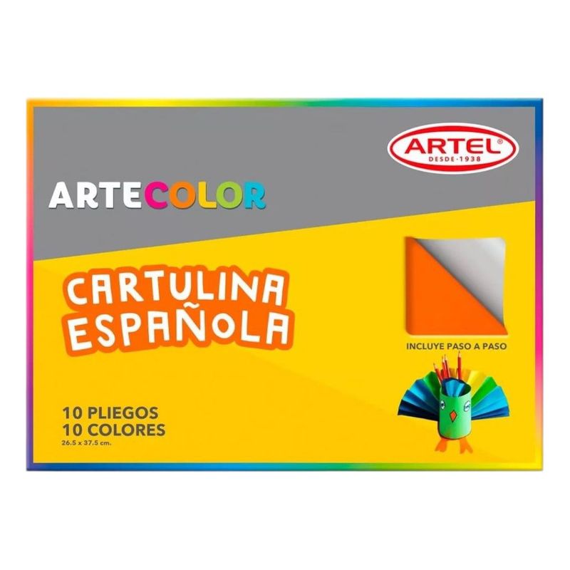 ARTEL - Cartulina Española Artecolor 10 Hojas.