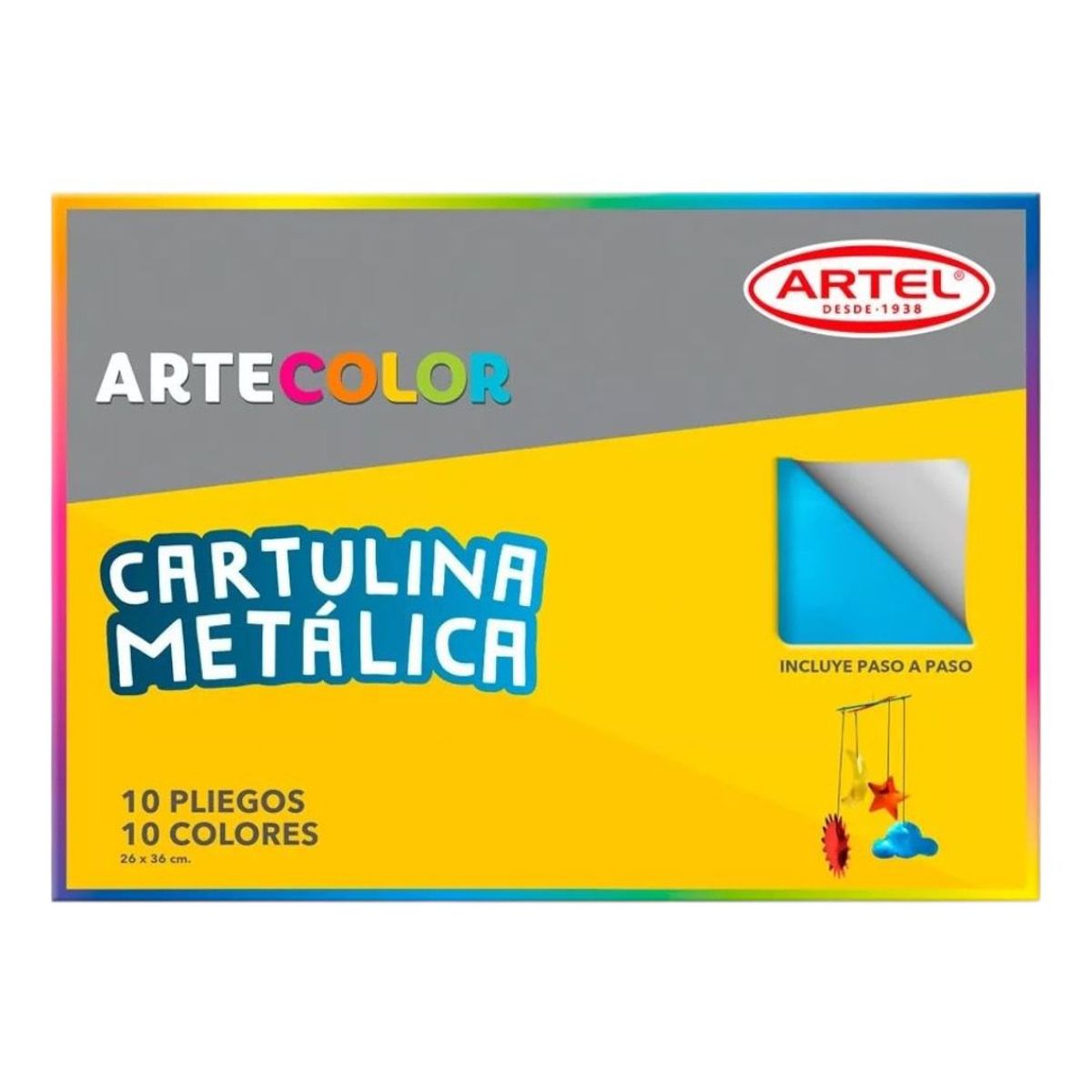 ARTEL - Cartulina Metalica Artecolor 10 Colores.