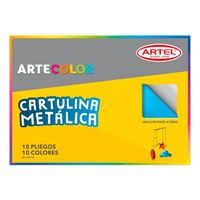 Cartulina Metalica Artecolor 10 Colores.