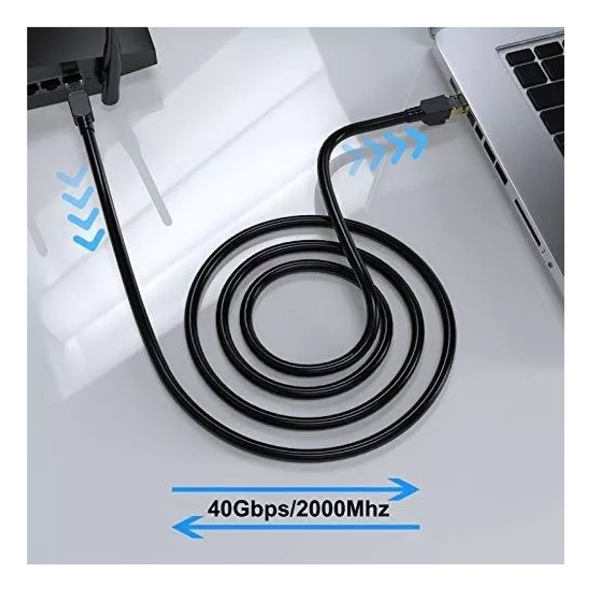 ATURE - Cable Red Cat8 Rj45 Ethernet 40gbps 2000mhz 5 mts