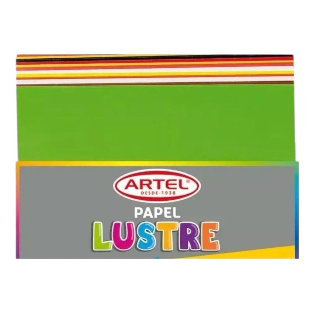 ARTEL - Papel Lustre Artecolor 12 Colores 20 Hojas