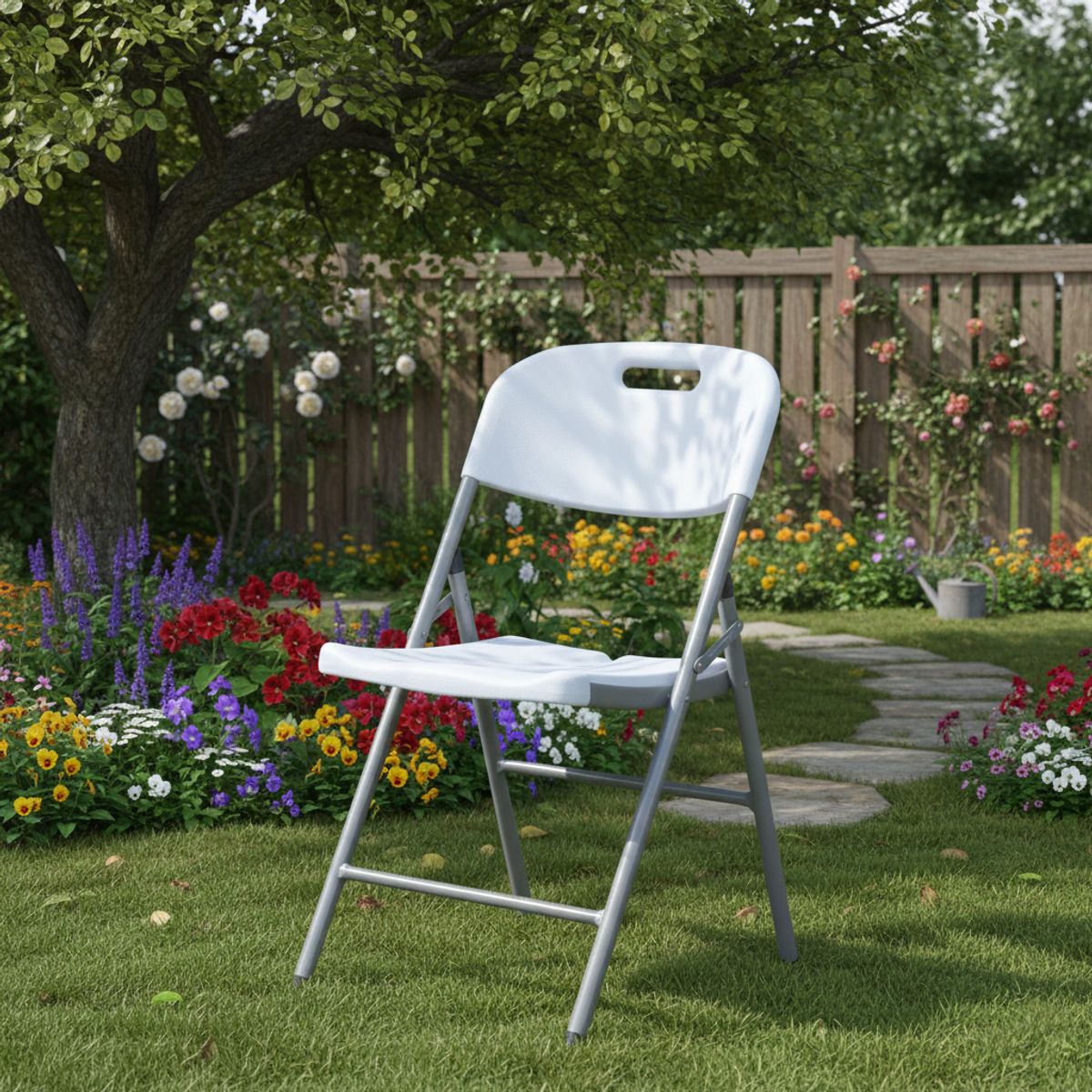 DOER - Silla plegable Foldaway blanca