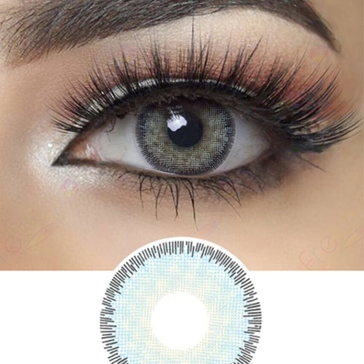 FRESHGO - Lentes de contacto FreshGo Premium Blue más estuche