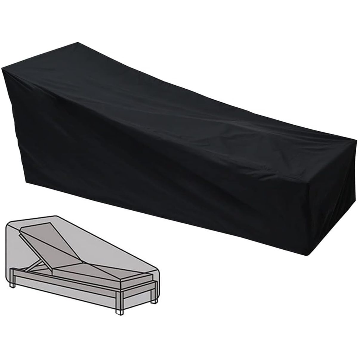 KUANGYE - Funda Impermeable Para Reposera Sillón De Patio