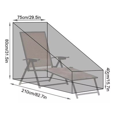Imagen 2 del producto Funda Impermeable Para Reposera Sillón De Patio