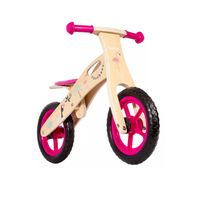 Bicicleta De Equilibrio Aprendizaje Madera Robot Rosa