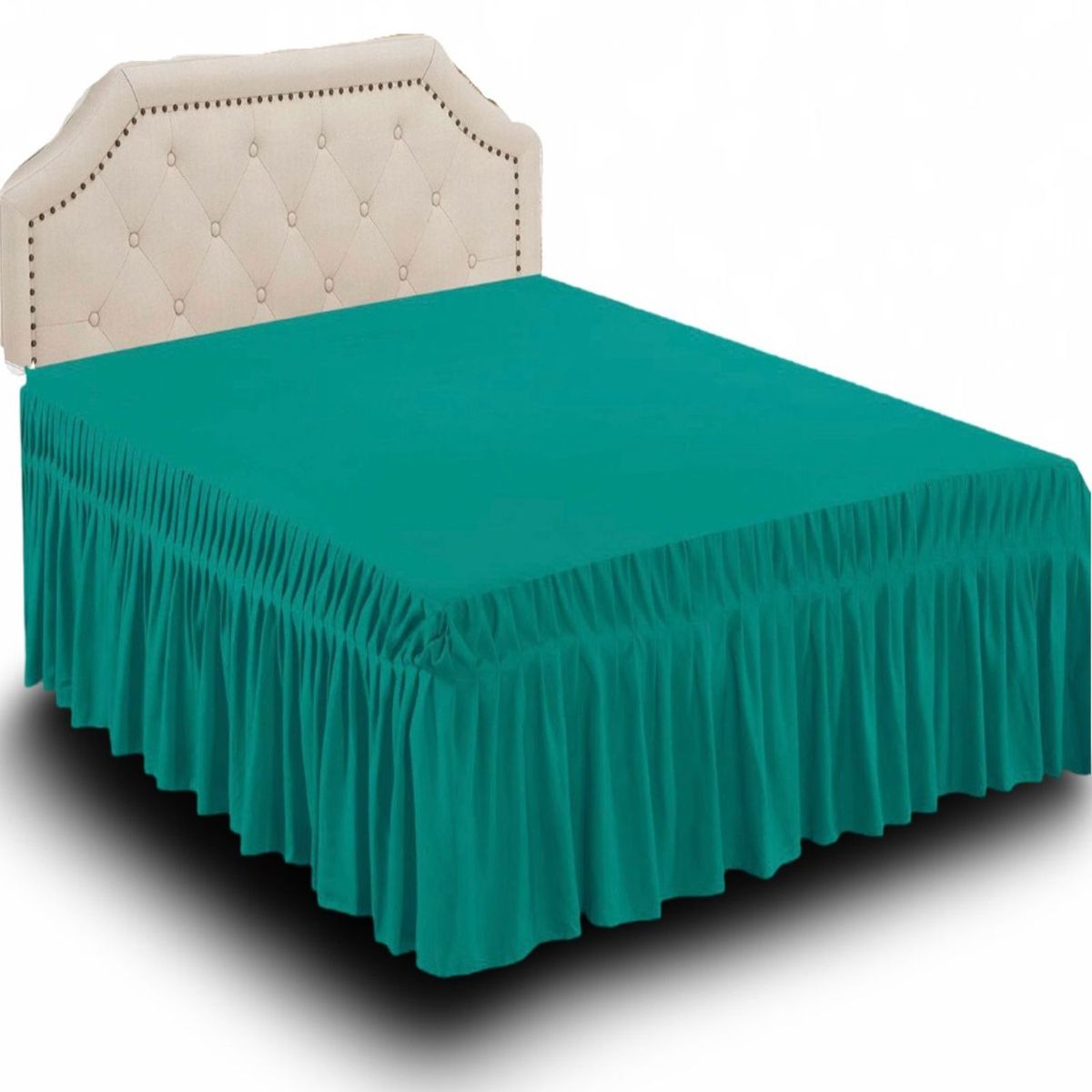 GENERICO - Faldón de Cama 2Plaza - Elegante y Resistente B9