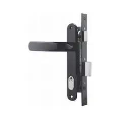 GENERICO - Cerradura Poli Puerta Abatir Negro