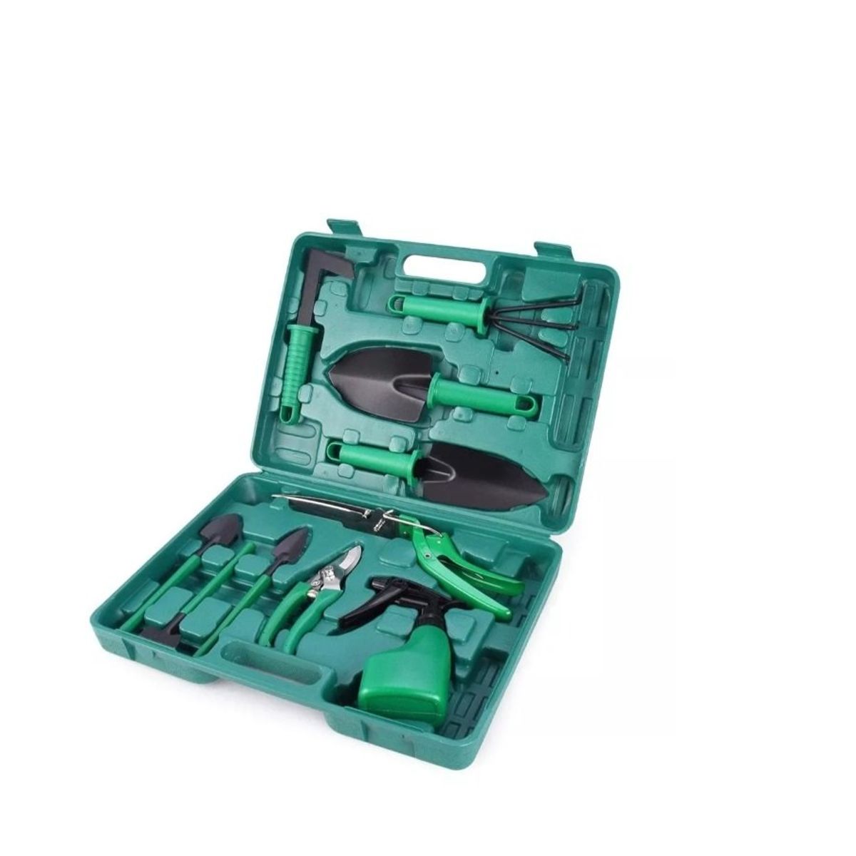 GENERICO - Kit Herramienta Para Jardín 10 Piezas Verde