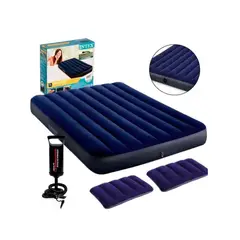GENERICO - Colchon Inflable Queen Inflador Almohadas