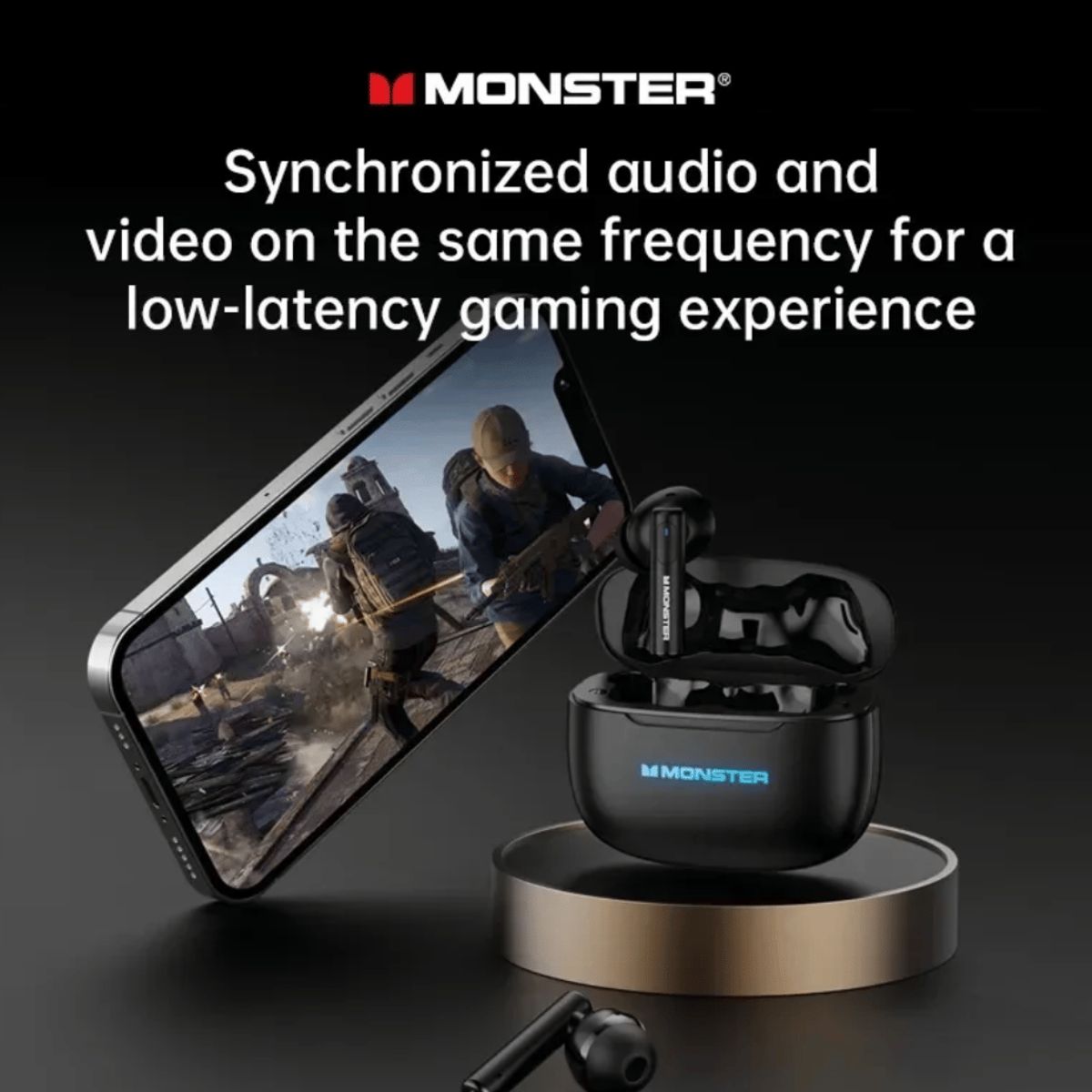 MONSTER - Audifonos  Gamer Baja Latencia Monster Airmars XKT26