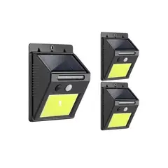 GENERICO - Foco Solar 48 Led Con Sensor De Movimiento pack 3