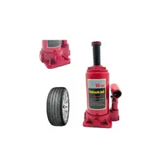 GENERICO - Gata Hidraulica 10 Toneladas Tipo Botella Red