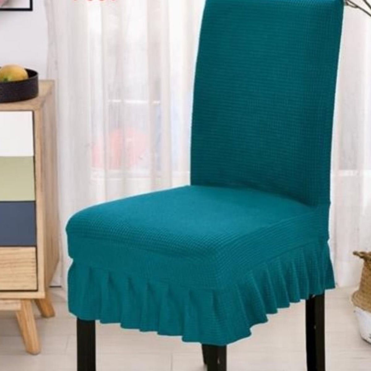 GENERICO - Pack de 06 Fundas Turcas para Sillas, Cuadrille Turquesa F001