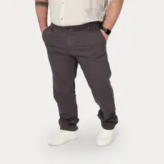 GANGSTER - Plus Pantalon Jogger Liso 0 Gris