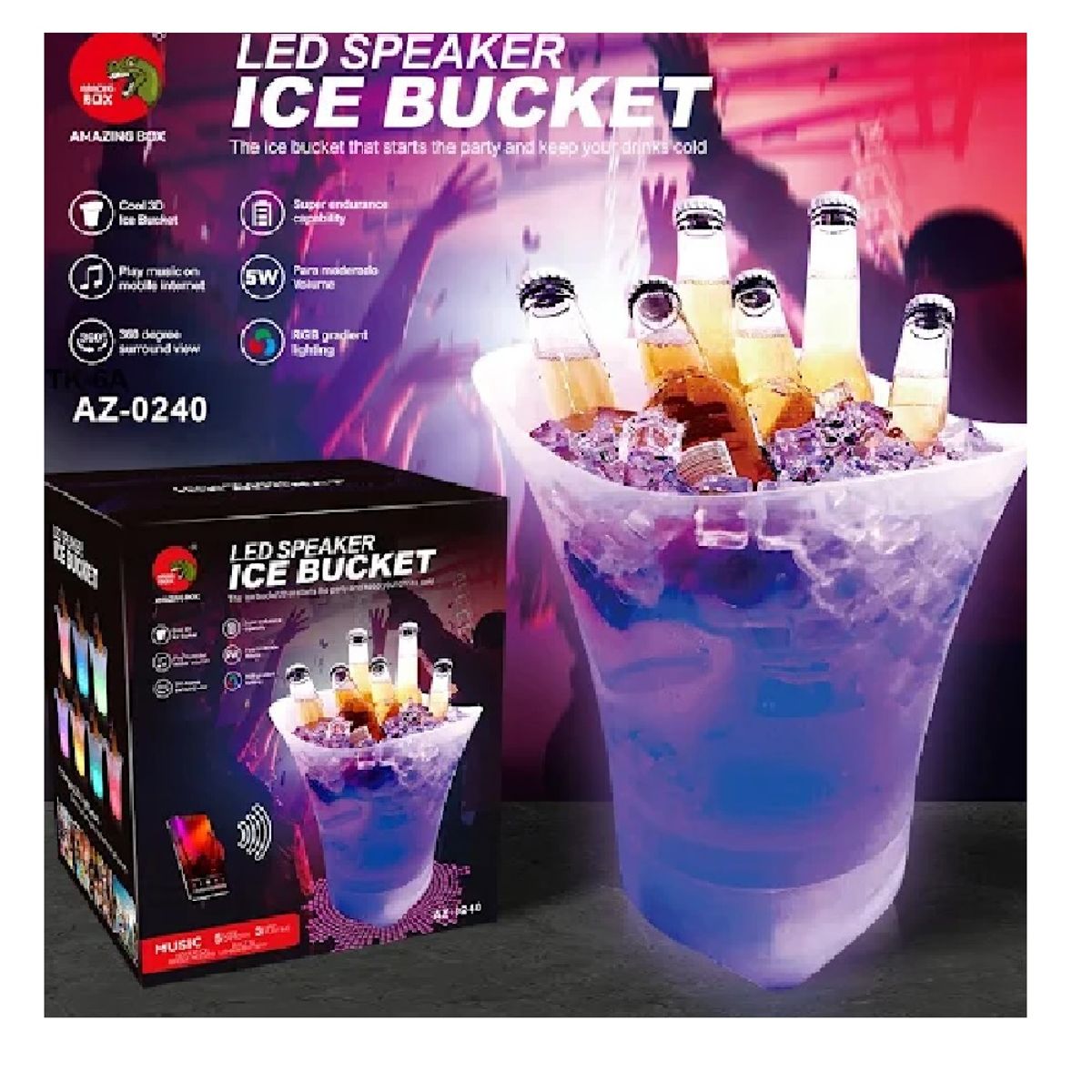 ANGELES DEL HOGAR - Hielera de Luz luminosa Fiesta Evento