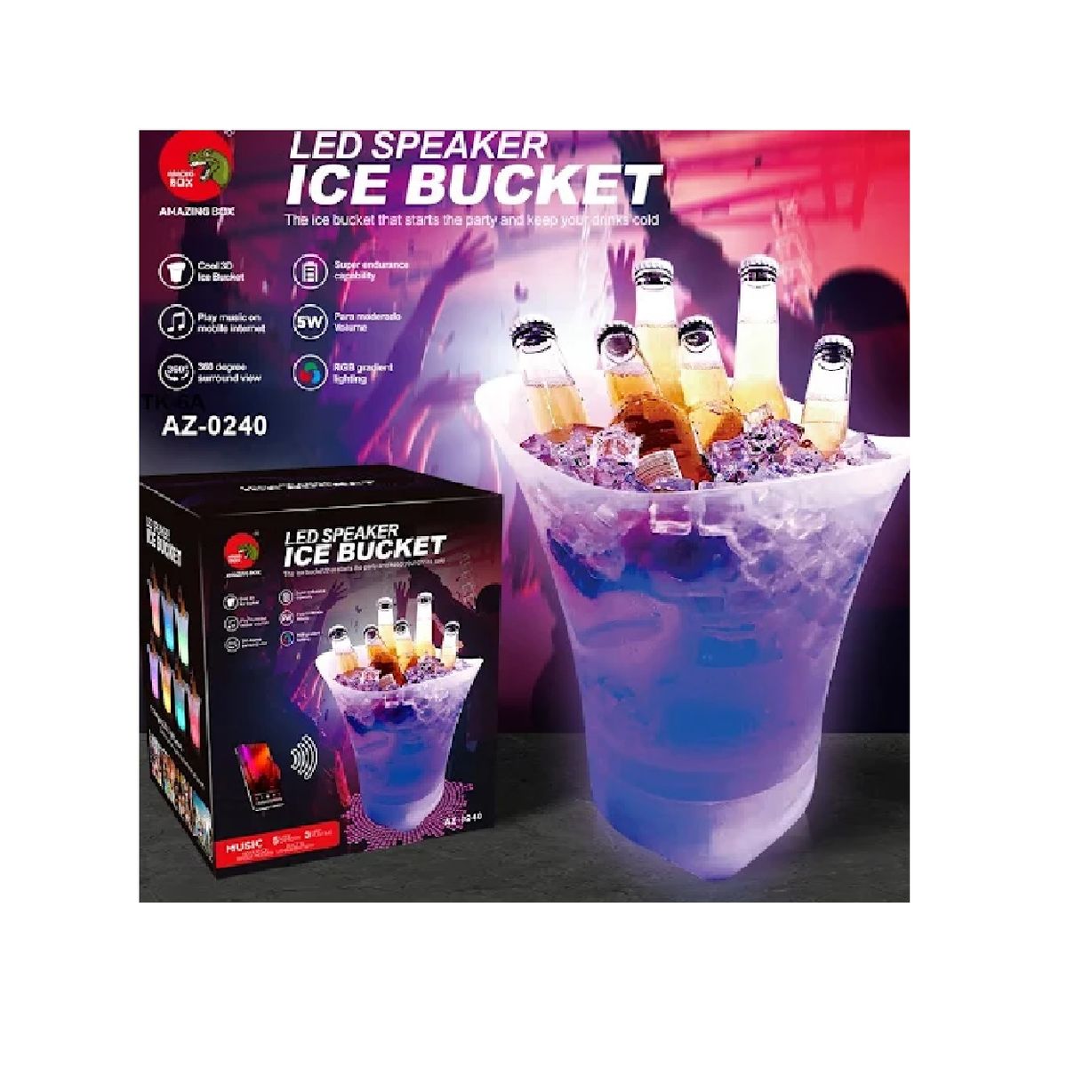 ANGELES DEL HOGAR - Hielera de Luz luminosa Fiesta Evento