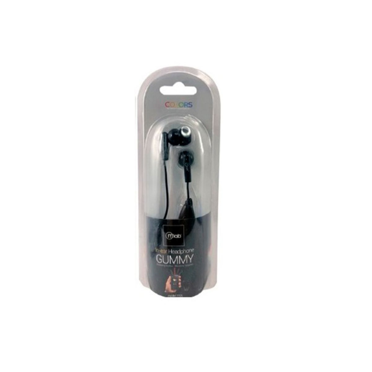 MLAB - Audífonos Gummy In-ear Manos Libres Negro Mlab MLAB