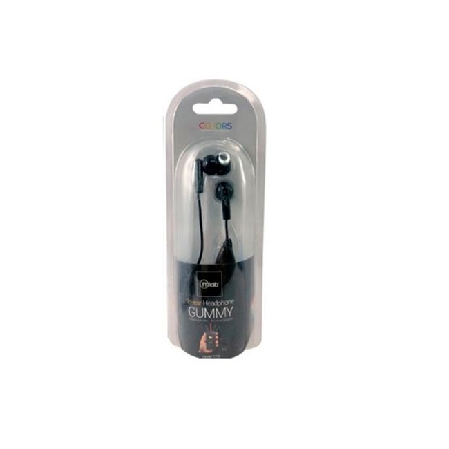 MLAB - Audífonos Gummy In-ear Manos Libres Negro Mlab MLAB