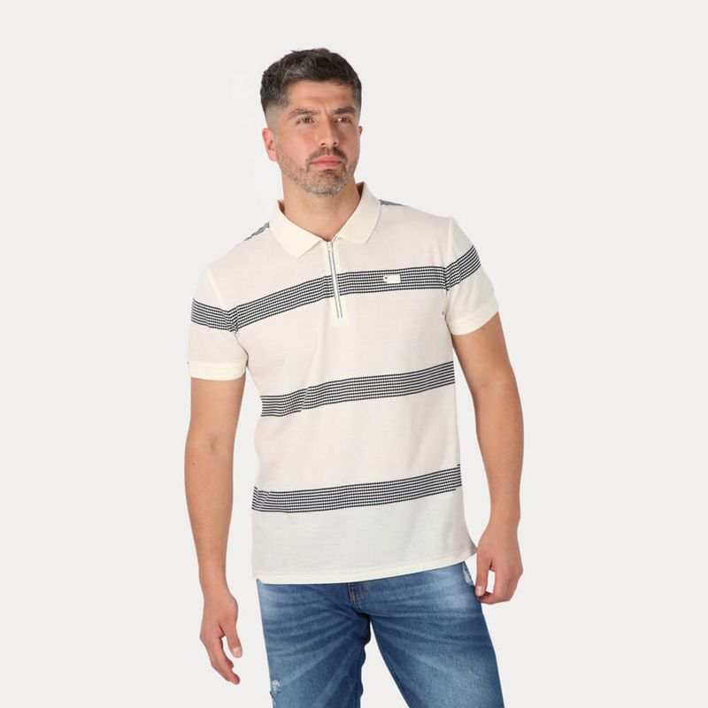 GANGSTER - Polera Mc Polo Yard Dye  Hit Gris Gangster