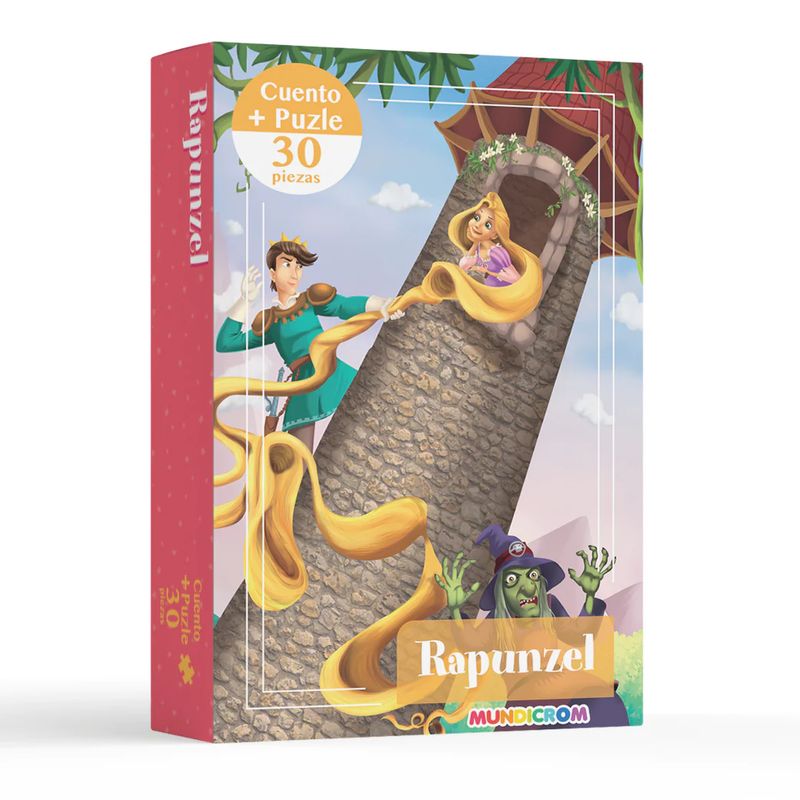 MUNDICROM - Libro Infantil Cuento Rapunzel + Puzle 30 Piezas Mundicrom