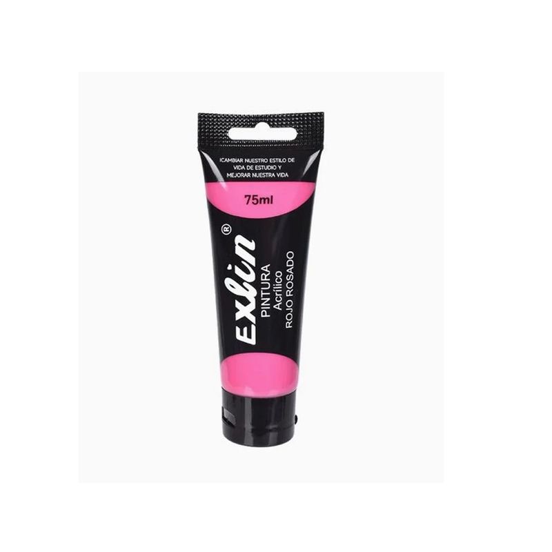 GENERICO - Pintura Acrílica Rojo Rosado 75ml
