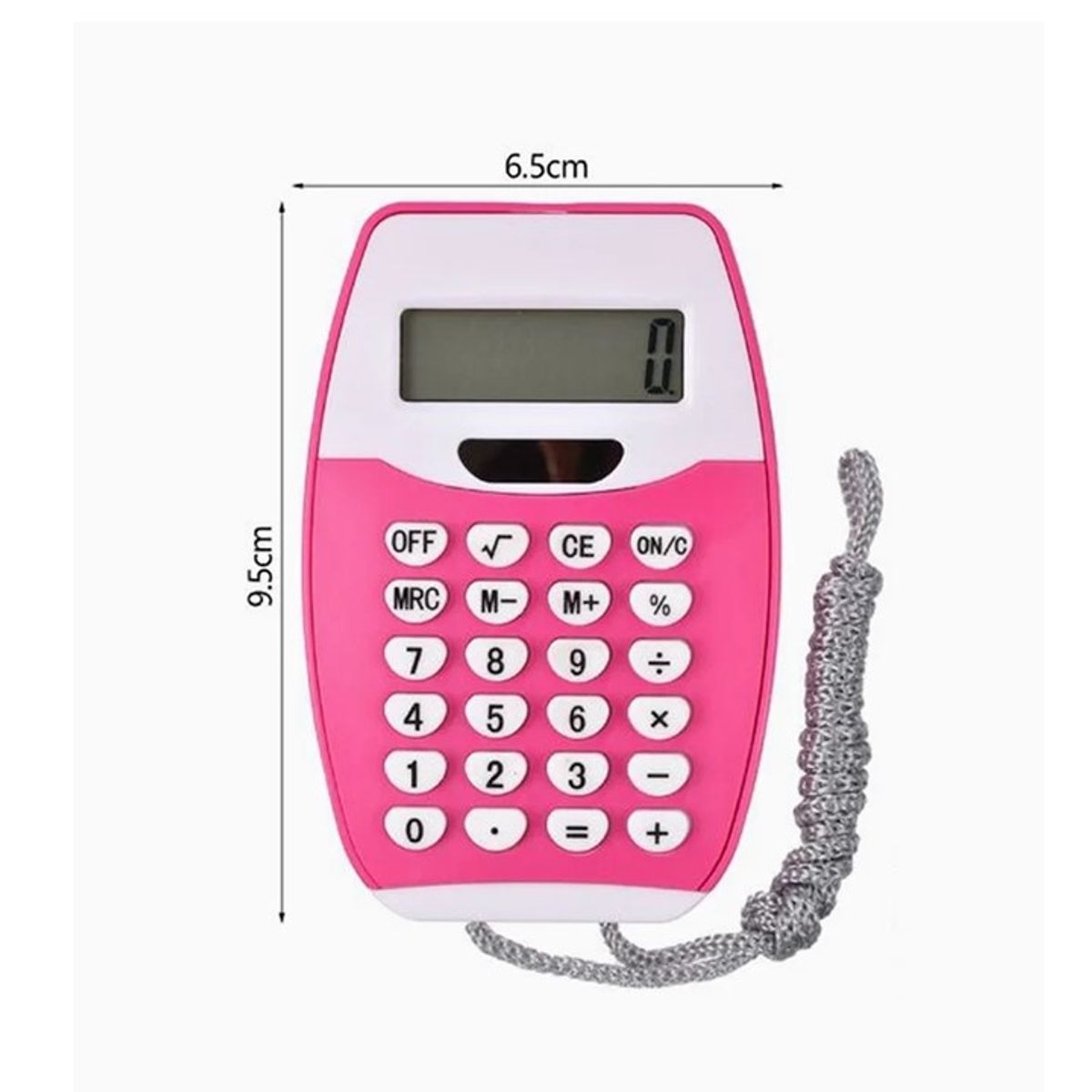 GENERICO - Mini Calculadora Color Azul y Rosa