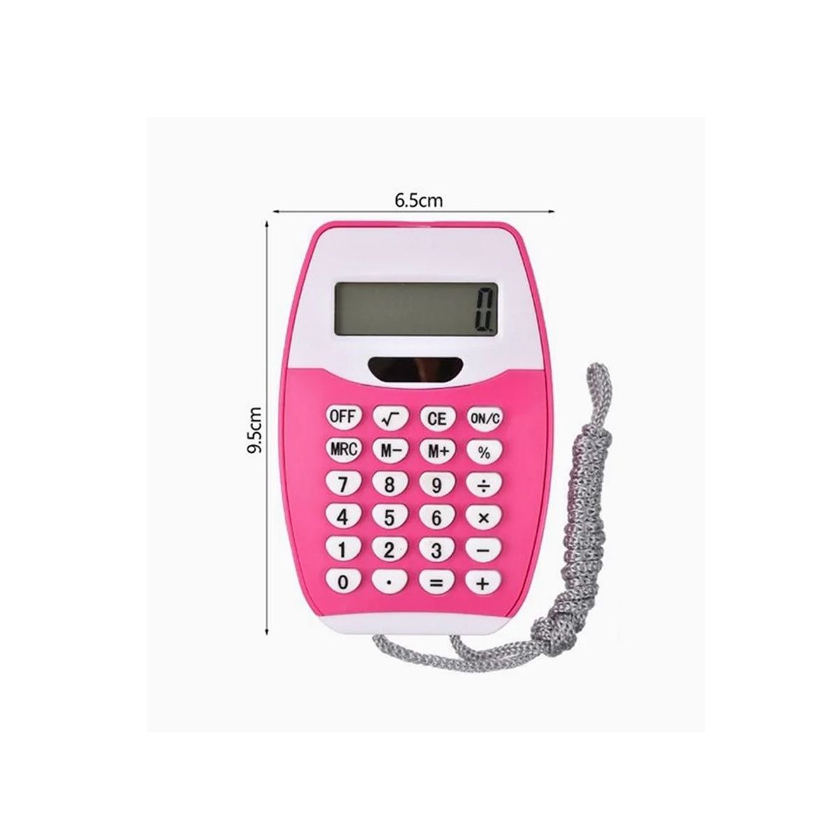 GENERICO - Mini Calculadora Color Azul y Rosa