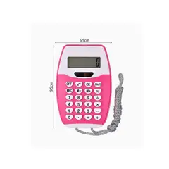 GENERICO - Mini Calculadora Color Azul y Rosa