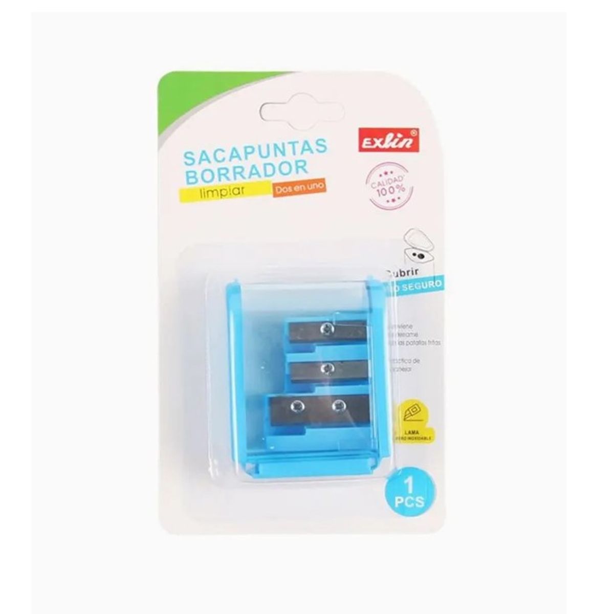 GENERICO - Sacapuntas 3 en 1 Colores Surtidos