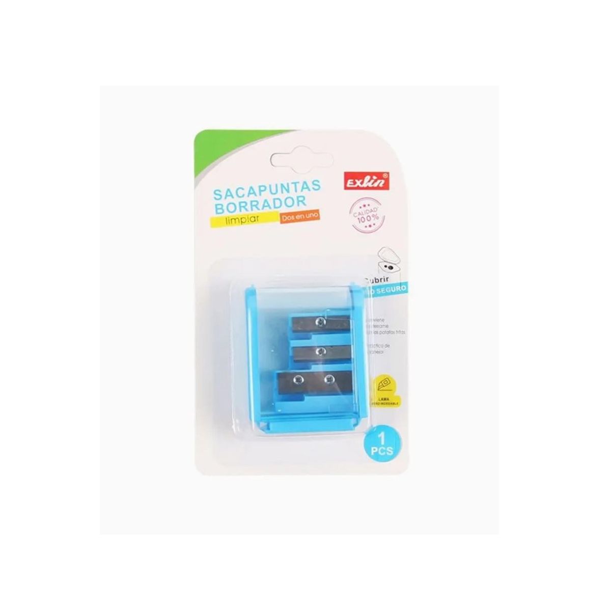 GENERICO - Sacapuntas 3 en 1 Colores Surtidos