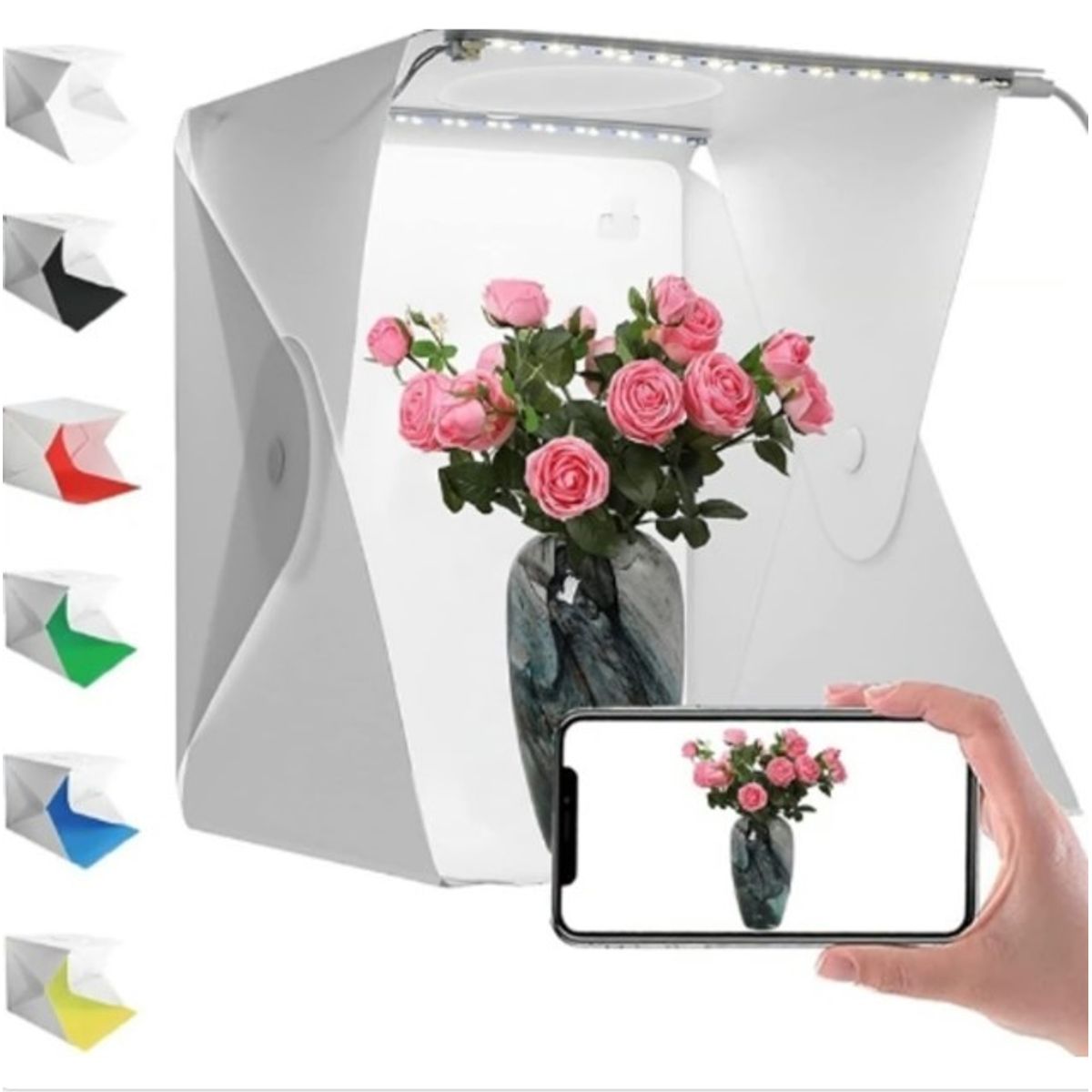 GENERICO - Estudio Fotografía Plegable Caja Luz Fotografía Led33x30x33