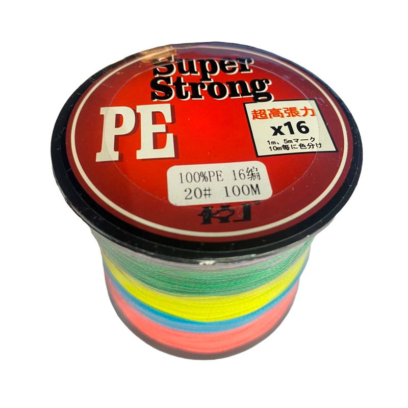 GENERICO - Multifilamento asistente 0.86mm 16 hebras trenzadas 100mts
