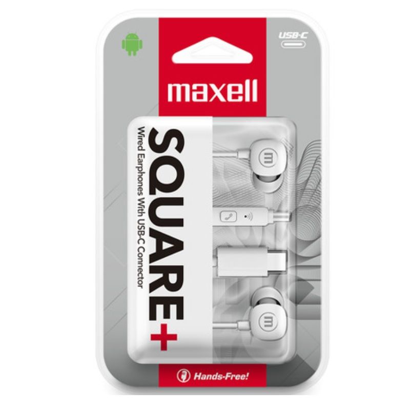 MAXELL - Audifonos Maxell Square+ In-ear Tipo-c Manos Libre Microfono