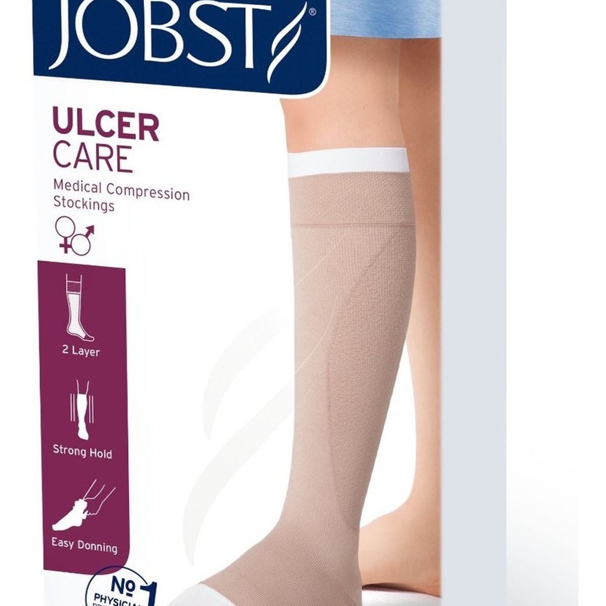 GEERDINK - Ulcercare Media Compresiva Doble Capa De Alta Compresión Derecho