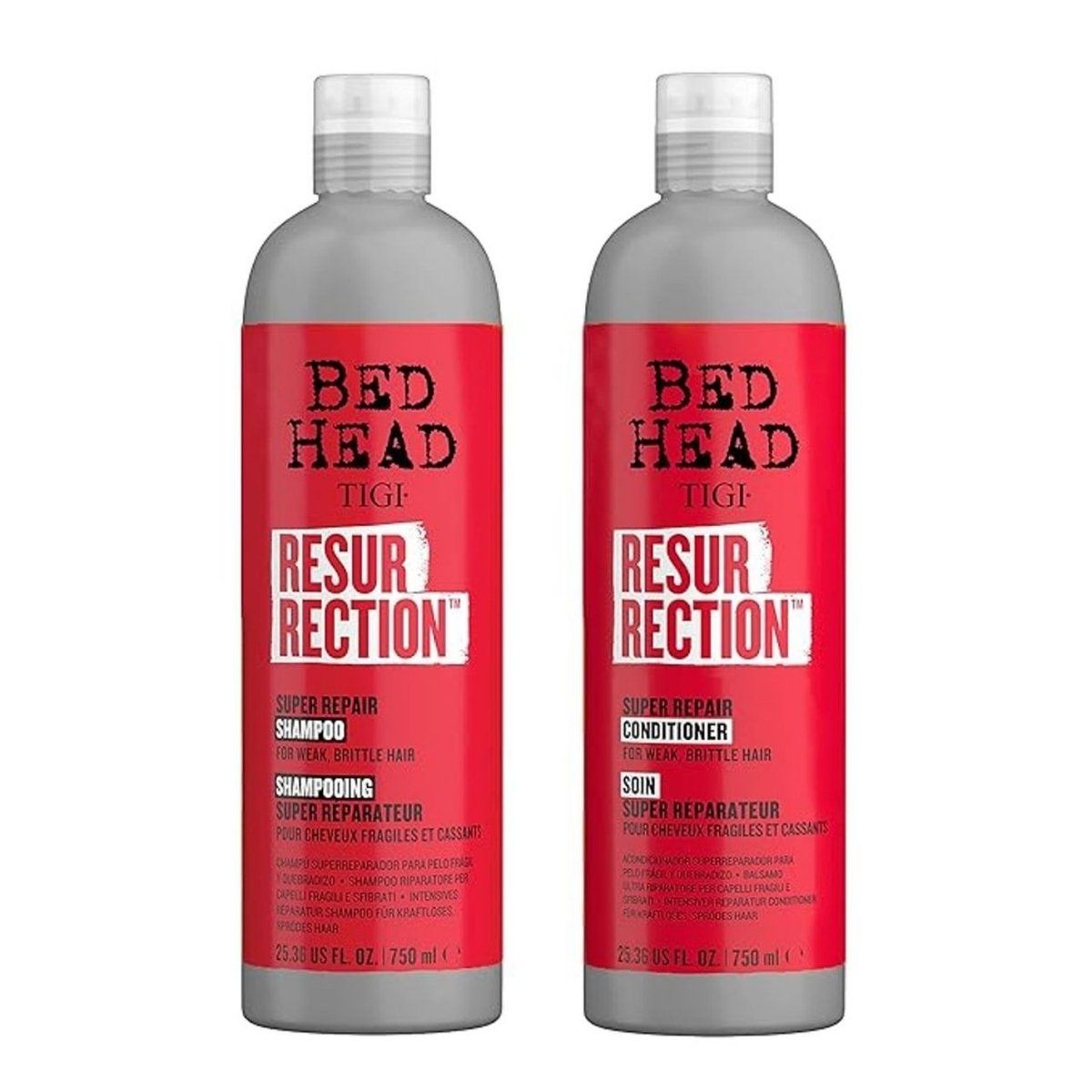 TIGI - Pack Shampoo Y Acondicionador Resurrection Tigi Bed Head 750ml.-