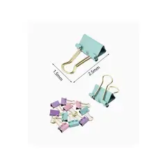 GENERICO - Pinzas de Metal 10 Pcs Colores Surtidos