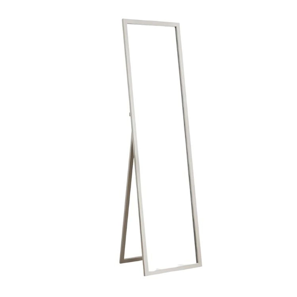 CRUSEC - Espejo Cuerpo Entero 150x40cm Base Plegable Estilo Japones - Blanco