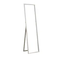CRUSEC - Espejo Cuerpo Entero 150x40cm Base Plegable Estilo Japones - Blanco