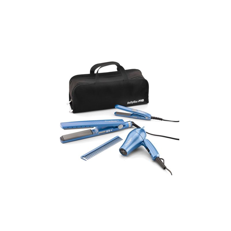 BABYLISS PRO - Kit Viaje Babyliss Pro Plancha Alisadora 2091 Secador de Pelo