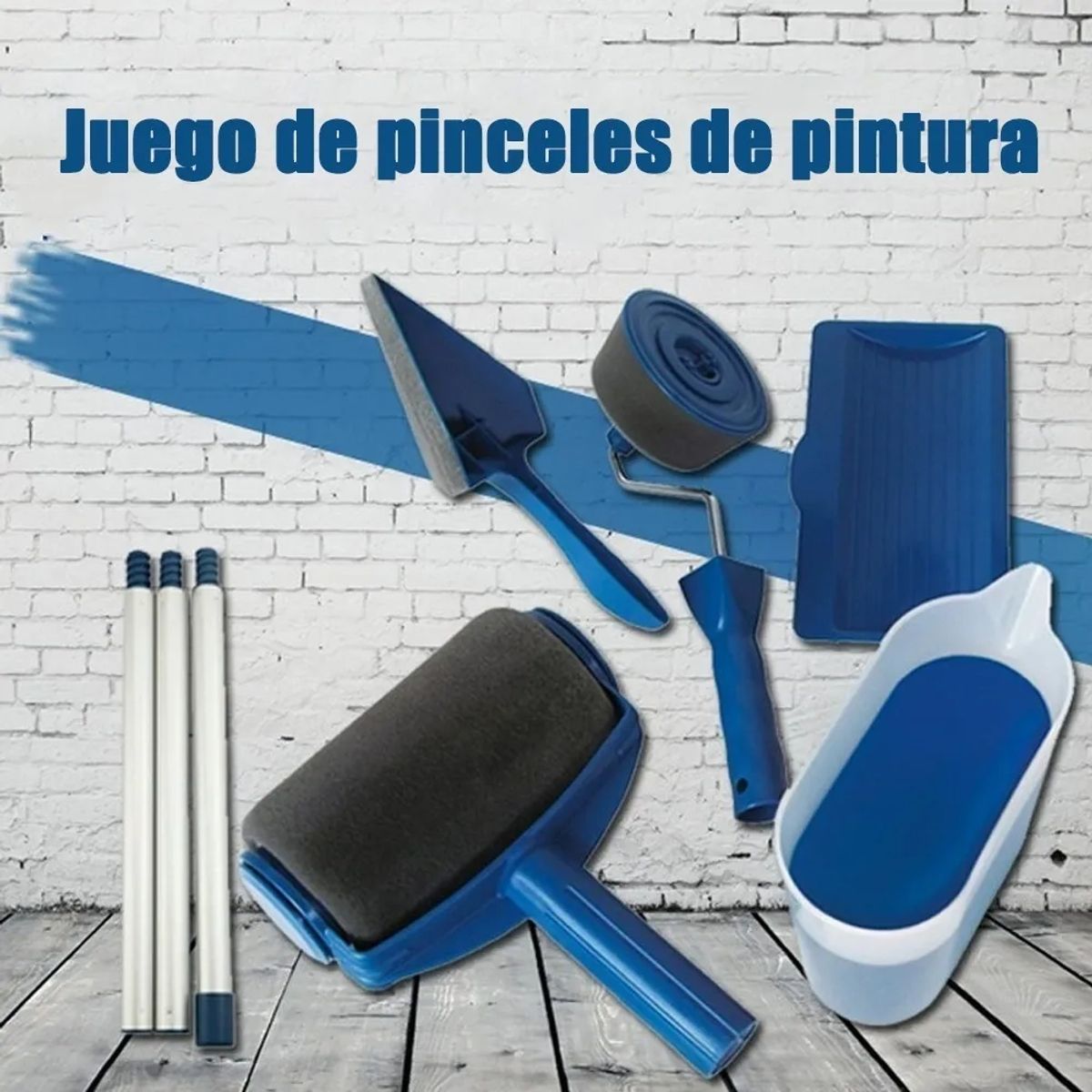 IRM - Rodillo Pintar Set Facil Antiderramante Recargable Pintura Paredes Hogar Profesional Kit FIGOIMPORT