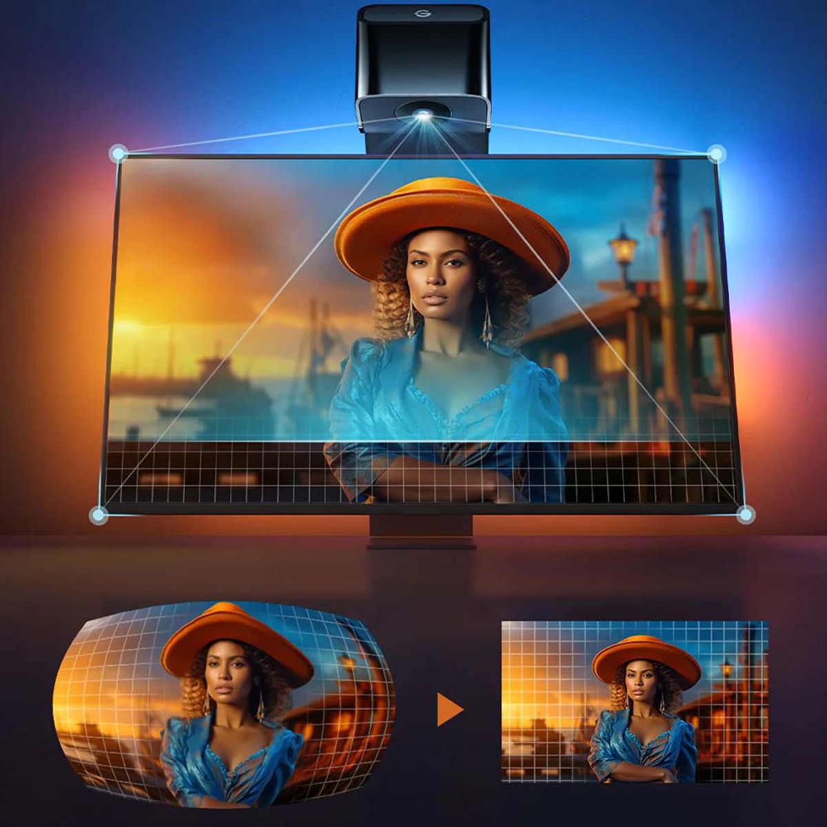 GOVEE - Retroiluminación Led 3 Lite para pantallas 40-50" Govee