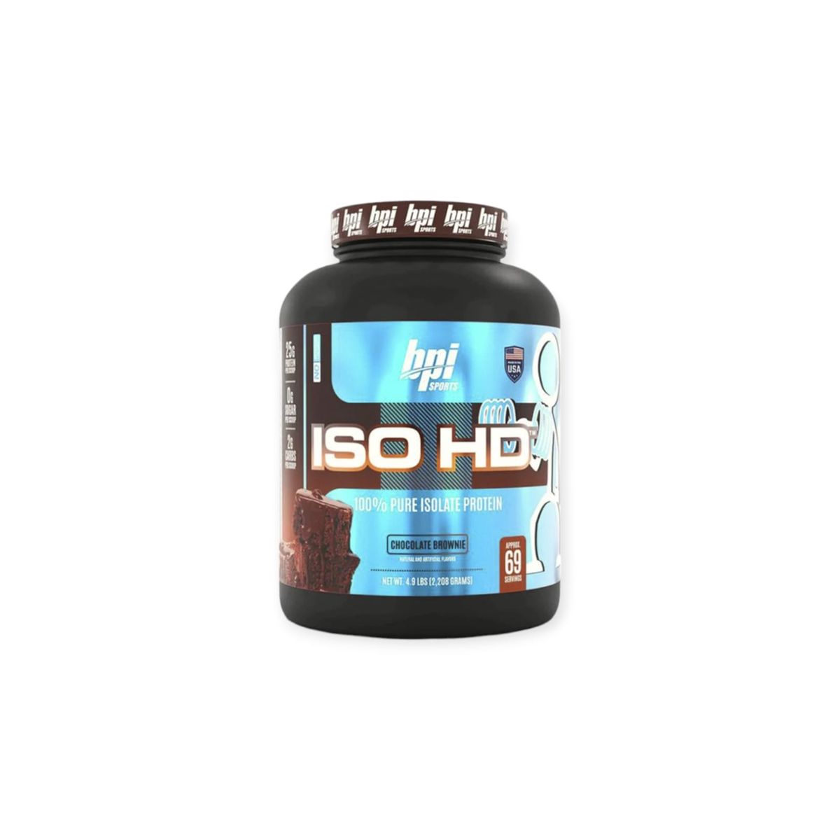 BPI SPORT - Proteína Iso Hd 69 Servicios CHOCOLATE BROWNIE - BPI SPORT