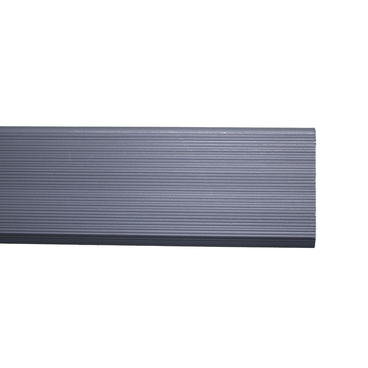 QRUBBER - Perfil para Wall Panel WPC Gris claro 2,4mts x 5,5cm QRubber