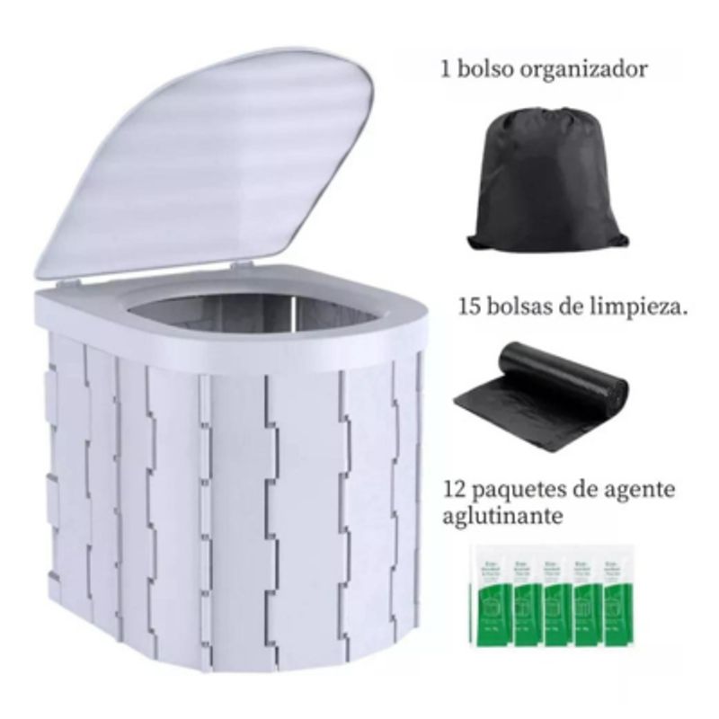 GENERICO - Baño Químico Plegable Portátil Inodoro Para Camping