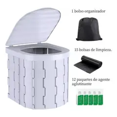 GENERICO - Baño Químico Plegable Portátil Inodoro Para Camping