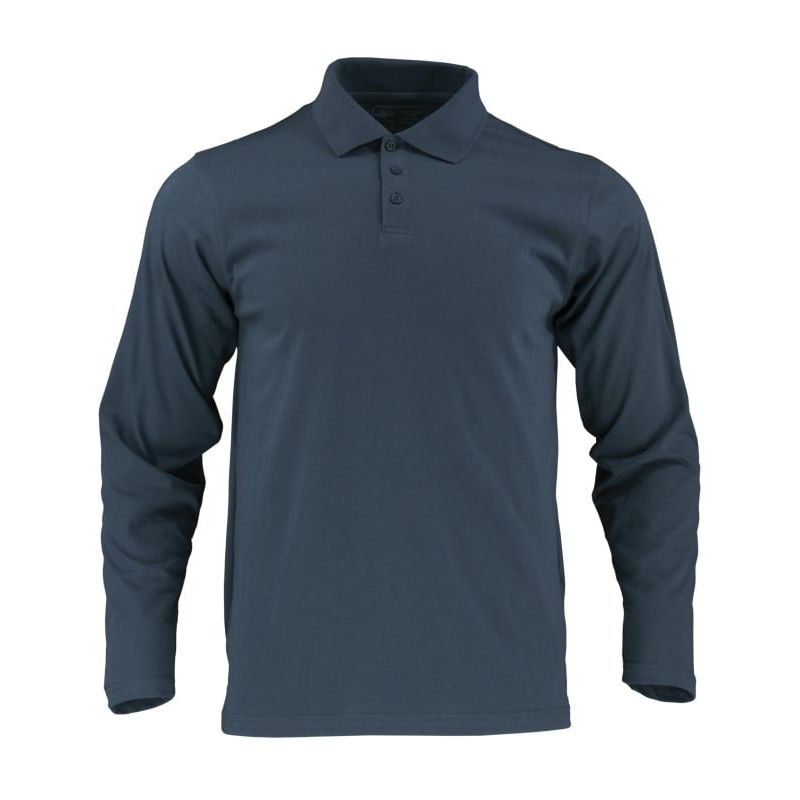 T-WORLD - Polera Polo DryFresh Smooth® 60% Algodón Manga Larga Hombre