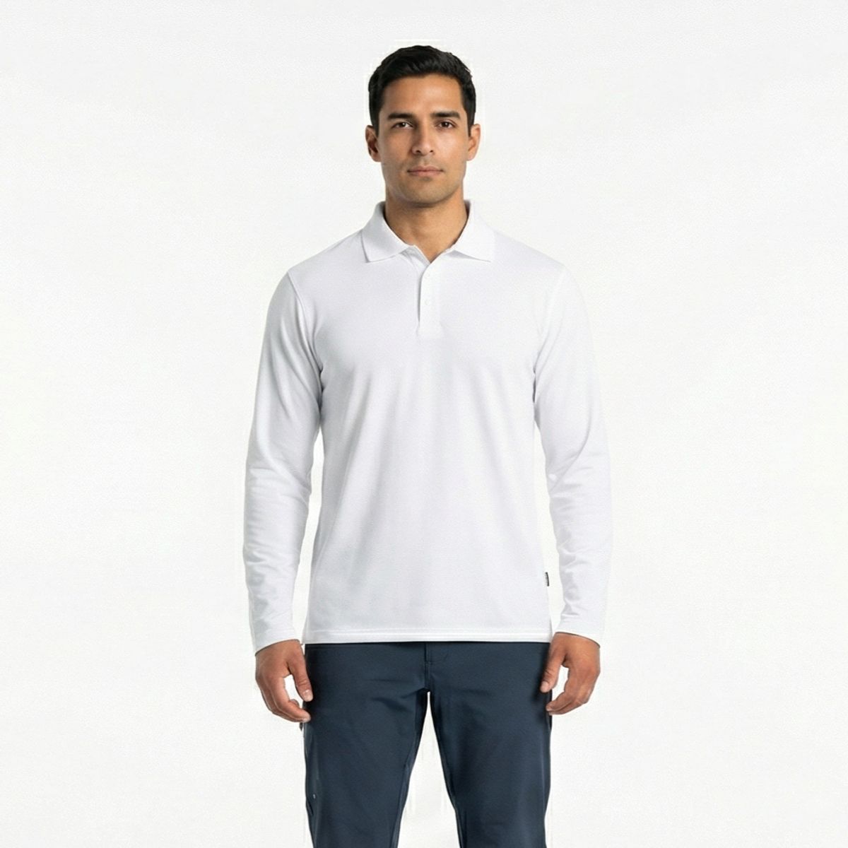 T-WORLD - Polera Polo Dryfresh Hombre Manga Larga Secado Rápido